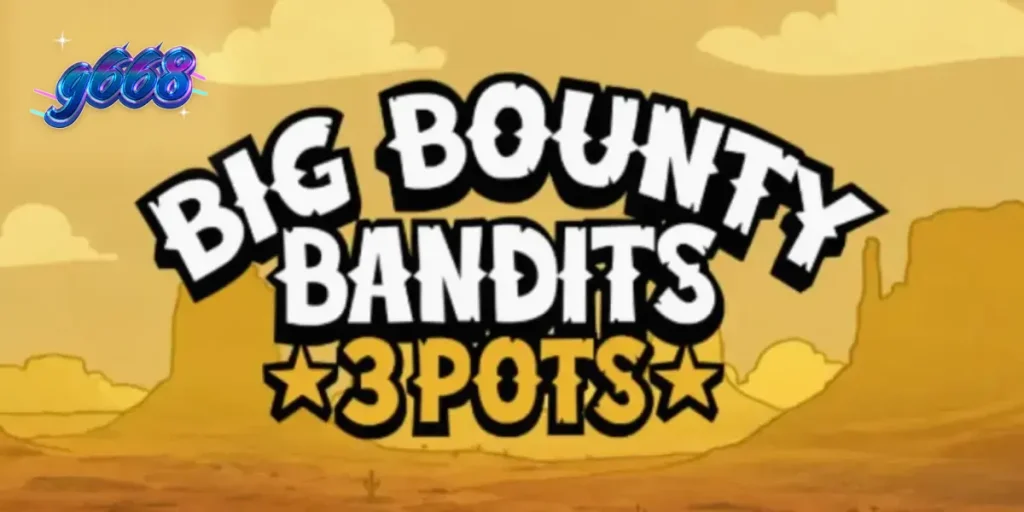 Tampilan visual slot Big Bounty Bandits: 3 Pots dengan gaya animasi rubber-hose yang unik